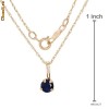 Terrific Lantisor/ Necklace With Genuine Sapphire Beautifully