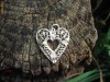 Medalion pandant pandantiv  filigran argint 925