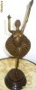 balerina bronz masiv soclu marmura neagra
