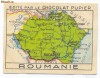 1405 - Harta - ROMANIA MARE, Cernauti, Pitesti, Turnu Magurele - old postcard unused - anul 1927