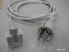 Apple Power Cord - Prelungitor Cablu Tensiune cu Adaptor priza EU Europa Romania ORIGINAL pt incarcator MacBook Pro Air iPhone iPod  iPad iPad2