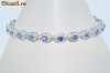 Bratara designer aur alb cu 5.35CT TANZANITE si DIAMANTE