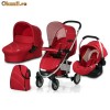 Carucior HAUCK MALIBU ALL IN ONE 2010, culoare rosie- NOU, 1600 RON