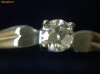Inele de logodna cu diamant natural solitaire 0,12-0,16ct, aur alb 14k, NOI, superbe