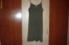 Rochie de vara kaki gen furou, cu bretele, NOUA