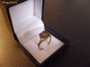 Inel din aur cu cuartz natural de 2,5ct si 6 diamante naturale