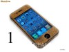 Kit folie sticker iPhone 4 Diferite modele ( wooden/floral/glossy ) 3V FATA+SPATE+MARGINI