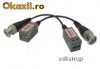 Video balun pasiv, cu cablu, drept, 90 grade