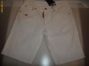 PANTALONI SCURTI DSQUARED WHITE (for man) PANTALONI SCURTI DSQUARED WHITE (for man)