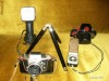 Aparat foto de colectie EXAKTA + accesorii
