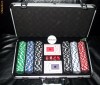 POKER SET 300 DE JETOANE IN SERVIETA DIN ALUMINIU