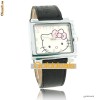 Superb ceas dama / copii Hello Kitty curea alba cadran rotund