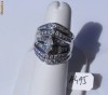DE VIS: Set inel + 2 gardieni aur 14K, 14.4g, montura unicat 2,5 CARATE DIAMANTE !!!