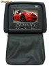 Vand Tetiera 7 inch cu DVD incorporat si fermoar, culoare negru, PNI-668C-B