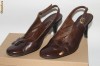 pantofi maro marime 37 piele 100