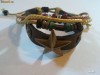 Bratara din Piele, Hand Made, African Tribal, Fashion, Pandantiv NOU !!!