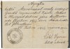RFL 1912 JUDAICA Dobra-Hunedoara document evreiesc , chitanta cu stampila steaua lui David