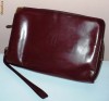 Borseta CARTIER, originala, piele, culoare visiniu-grena - VINTAGE