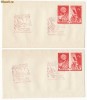 RFL 1949 doua plicuri speciale Prietenia Romano-Sovietica cu timbru dantelat + nedantelat