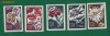 SERIE TIMBRE NESTAMPILATE - URSS - 1965 - 5 VAL.