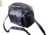 RARITATE Geanta foto vintage retro ROX din PIELE naturala Made in Germany