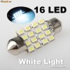 bec led leduri auto C5W festoon cu 16 SMD 3528 39mm , pentru plafoniera, numar de inmatriculare becuri led