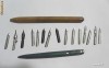 lot 2 toc scris + 15 penite nefolosite pentru  scris, plastografie restaurat  falsificat dedicatii autografe etc