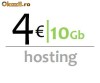 Web hosting 10Gb, 4euro/luna