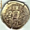 Moneda bizantina cu Isus,sec XI electron-combinatie de aur si argint,