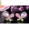 Cercei Pink Butterfly Swarovski