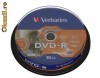 DVD Blank Verbatim 4.7GB DVD-R 16X Lightscribe V1.2 10pcs