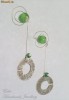 Cercei Handmade - Spiral Green (cer00007)