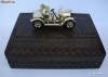 Cutie tigari din lemn, cu masinuta Matchbox Opel Coupe 1909 models of yesteryear Y4 by Lesney