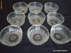 Set boluri cristalit turnat vechi, anii '70