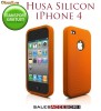 HUSA SILICON PORTOCALIE IPHONE 4 - TRANSPORT GRATUIT