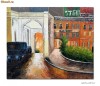 Tablou Bucurestiul interbelic - Teatrul National (63x53cm)