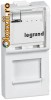 PRIZA TELEFON MOSAIC DIN PVC, 1MODUL RJ11, ALB