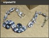 Bratara placata cu aur, cu cristale swarovski safir - bijuterii mireasa Bratara placata cu aur, cu cristale swarovski safir - bijuterii mireasa