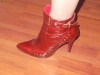 botine rosii,masura 38