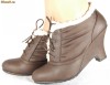 Botine dama/dame/femei, maro cu platforma (cod X2020)