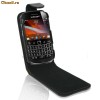 Livrare gratuita!!! Husa / toc flip BLACKBERRY BOLD TOUCH 9900 neagra + folie protectie ecran