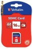 Card memorie Verbatim SDHC 16GB, class 4 sigilate
