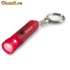 Lanterna din plastic cu LED Culoare - Rosu transparent, IT3023-25 Lanterna din plastic cu LED Culoare - Rosu transparent, IT3023-25