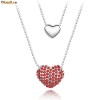 Colier Double Hearts Swarovski