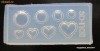 Matrita din silicon 3D pentru modele unghii Nr 8, Nail Art, Forma 3D pentru Acryl/ acril, sablon din silicon pentru unghii