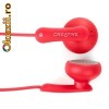 Casti (tip earphones) Creative EP-220, red, fir de 1.2m