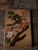 Tablou, pictura pe suport ceramic, pasare