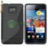 Husa silicon soft Samsung i9100 Galaxy S II 2 + incarcator auto original + folie protectie