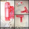 MINI USCATOR DE PAR DE VOIAJ / FEON ROZ TRANSPARENT