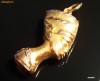medalion aur 18K pandantiv aur 18K egiptean nefertiti